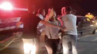 Alkollü sürücünün kızı basın mensubuna saldırdı