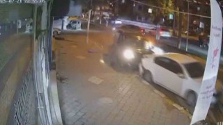 Aracına binmek istediği esnada saniyelerle ölümden döndü: O anlar kamerada