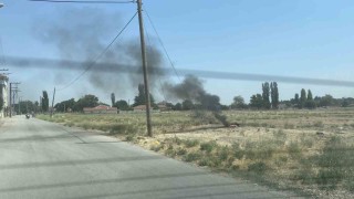 Arazideki küçük çaplı yangın ekipleri hareketlendirdi