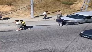 Arnavutköyde 2 kişi arasında ilginç kavga