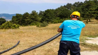 Artan su talebine karşı kırsalda altyapı çalışmaları devam ediyor