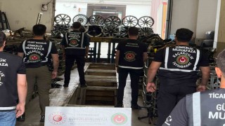Artvinde 32 milyon liralık kaçak oto yedek parçası ele geçirildi