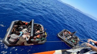 Aydında 22 düzensiz göçmen kurtarıldı