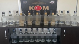 Aydında 25 litre sahte içki ele geçirildi