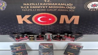 Aydında 263 adet kaçak gıda takviyesi ele geçirildi