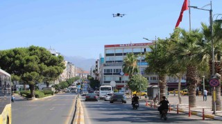 Aydında drone destekli asayiş ve trafik denetimi yapıldı