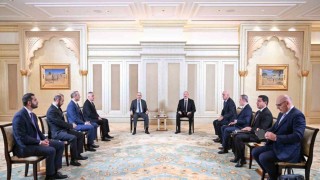 Azerbaycan Cumhurbaşkanı Aliyev ile Ermenistan Başbakanı Paşinyanın görüşmesi başladı