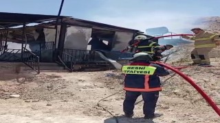 Bağ evinde korkutan yangın