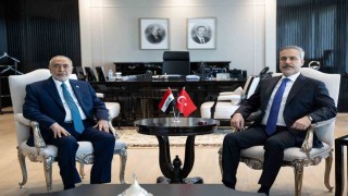 Bakan Fidan, Irak Temsilciler Meclisi Başkanı Meşhedani ile bir araya geldi