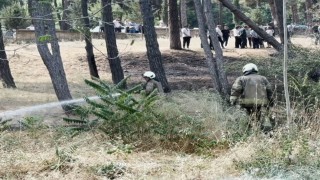 Bakırköy Ruh ve Sinir Hastalıkları Hastanesi bahçesinde yangın
