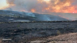 Bandırma OSB yakınlarındaki arazi yangını söndürüldü
