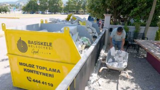 Başiskelede moloz atıklarına karşı konteyner dönemi başladı