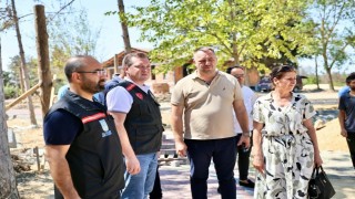 Başkan Balcıoğlu, Çeltikteki sosyal tesis projesini yerinde inceledi