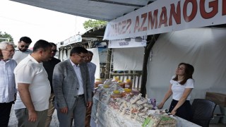 Başkan Kahveci, Gediz Tarhana Festivalinde vatandaşlarla buluştu