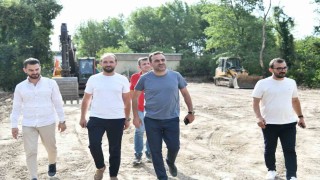 Başkan Özlü, Başiskeledeki çalışmaları yerinde inceledi