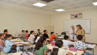 Başkan Şahin, yaz okullarından faydalanan çocuklar ile bir araya geldi