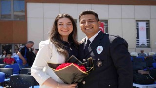 Bayburt POMEMde çifte mutluluk: Kimisi mezuniyet sevinci yaşadı kimisi evlilik teklifi etti