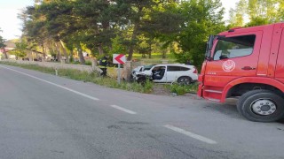 Bayburtta trafik kazası: 1 yaralı