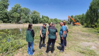 Bayburtta yapımı devam eden taşkın kontrol inşaatlarında incelemeler yapıldı