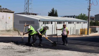 Bayraktar Caddesine 600 ton binder asfalt