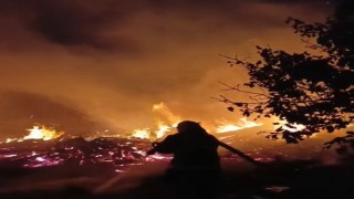 Besnide iki katlı evde yangın paniği