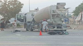 Beton mikseri motosikleti ezdi: 2 ölü