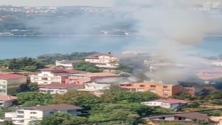 Beykozda korkutan yangın: Binada mahsur kalan 4 kişi kurtarıldı