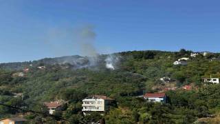 Beykozda ormanlık alanda çıkan yangın söndürüldü