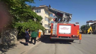 Beyşehirde itfaiyenin kedi kurtarma seferberliği