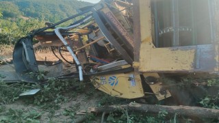 Biçerdöver kazasında 1 kişi yaralandı