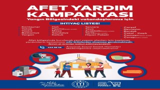 Bilecik Belediyesinden yangın afetine uğrayanlar için yardım kampanyası