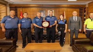 Bilecik İl Emniyet Müdürü Yılmazdan teşekkür plaketi