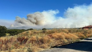 Bilecikteki orman yangınına müdahale devam ediyor