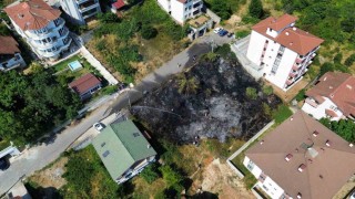 Binaların arasındaki yangın korkuttu