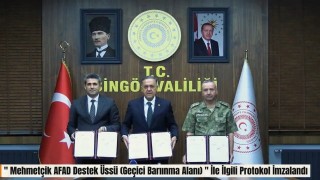 Bingölde konteyner kent için protokol imzalandı