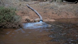 Bodrumda göletlere su takviyesi yapıldı