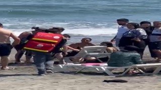 Boğulma tehlikesi geçiren 3 çocuk ve anneyi cankurtaranlar kurtardı