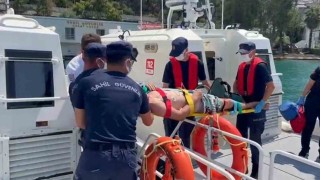 Boğulma tehlikesi yaşayan vatandaşa tıbbi tahliye