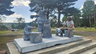 Boz Ayı heykeli Sarıkamışta