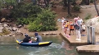 Bozkırda rafting keyfi: Aygırdibi renkli görüntülere sahne oldu