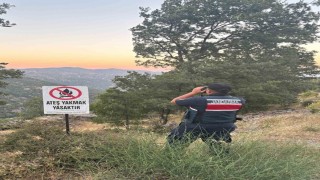 Buharkentte orman yangınlarına karşı jandarma teyakkuzda