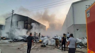 Burdurda sanayi sitesinde yangın