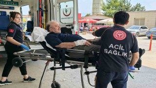 Bursada bir işçi elini motorlu testereye kaptırdı