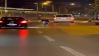 Bursada biri tek teker, diğeri yatarak ilerledi