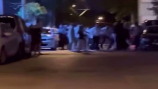 Bursada iki grup arasında çıkan kavga kamerada