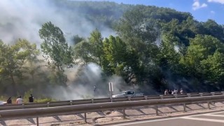 Bursada ormanlık alanda çıkan yangına müdahale sürüyor