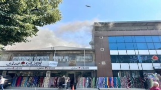 Bursada tekstil atölyesinin çatı katında yangın