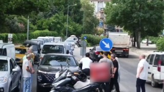 Bursada yol verme kavgası kamerada