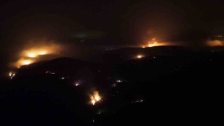 Bursadaki yangında alevler etkisini kaybetti...Son durum havadan görüntülendi