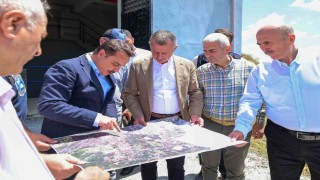 Büyükakın, Cumaköy ve Ovacıktaki altyapı çalışmalarını inceledi